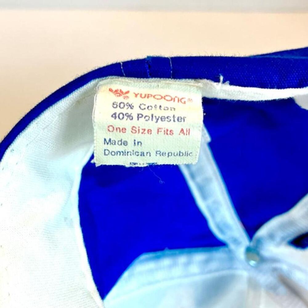Yupoong Vintage NASCAR Racing Miller Racing Cap Hat Blue Red White - Picture 8 of 8